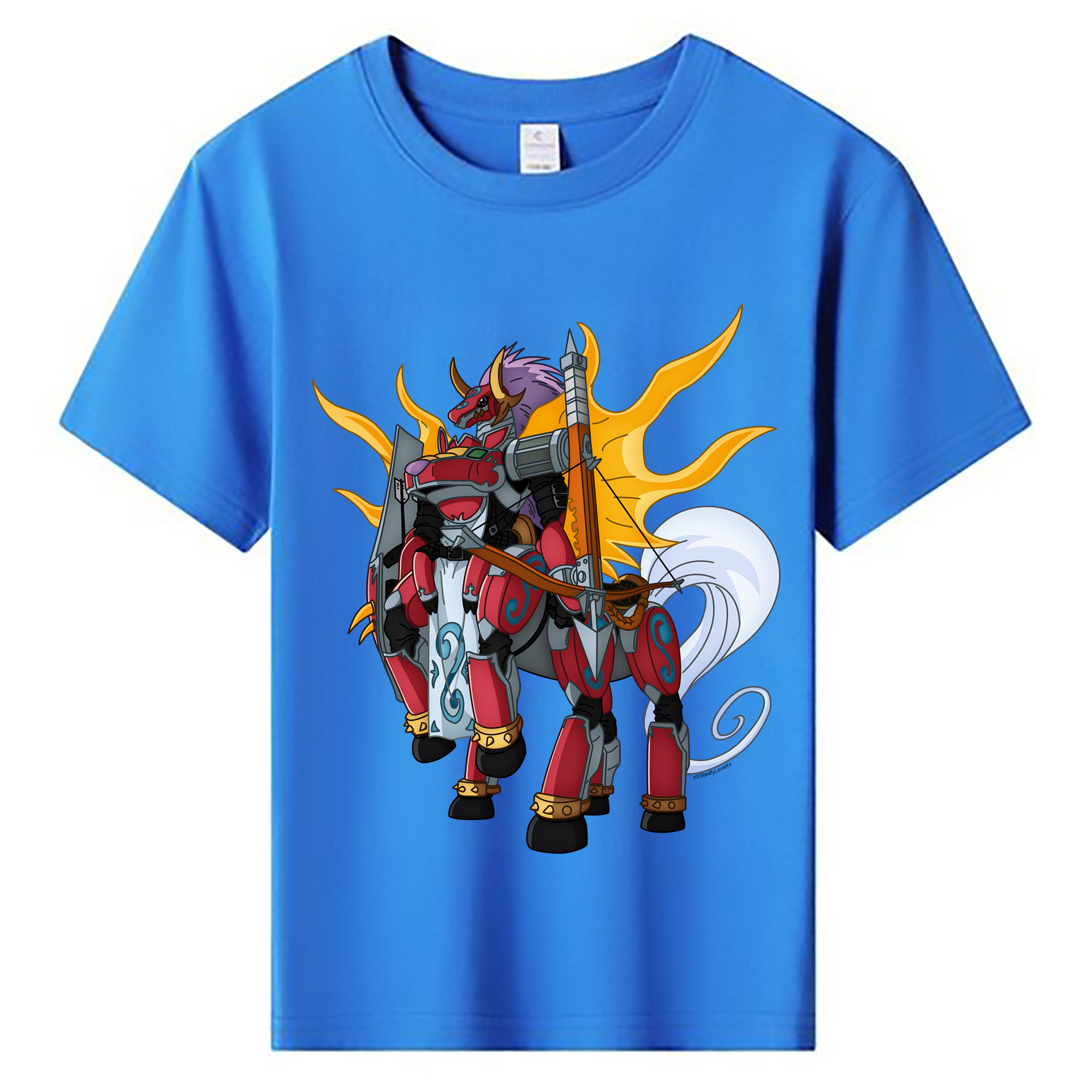 （画像用） Digimon デジタルモンスター/デジモン 綿100％キッズTシャツ（フロントプリント）